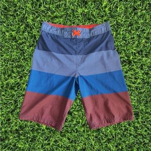 Boys Cat & Jack Multi Striped Swimming Shorts